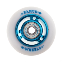 Famus 3 Spokes 64mm/92a + Abec 9 - Blue/White (x1)