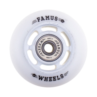Famus 6 Spokes 64mm/92a + ABEC 9 - White/White