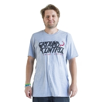 Ground Control - Metal Tshirt - Szary