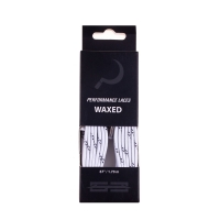 Ground Control Waxed Laces Metal Tip - White