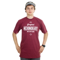 Hedonskate - Originals T-shirt - Bordowy