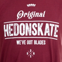 Hedonskate - Originals T-shirt - Bordowy