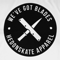 Hedonskate - We`ve got blades T-shirt - White