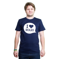 I Love Rolki - Classic T-shirt - Navy