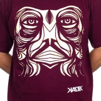 Kaltik - Face T-shirt - Maroon