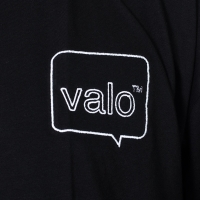 Valo - Cloud Embroidered T-shirt - Black
