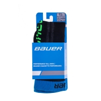 Bauer Performance Tall Hockey Socks - Czarne