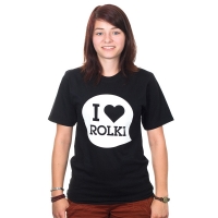 Bladeville - I Love Rolki T-Shirt - Czarny
