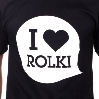 Bladeville - I Love Rolki T-Shirt - Czarny