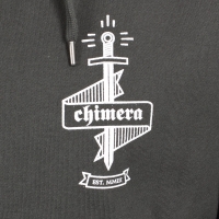 Chimera - High Neck Zip Hoodie - Grey