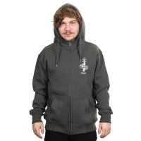 Chimera - High Neck Zip Hoodie - Grey