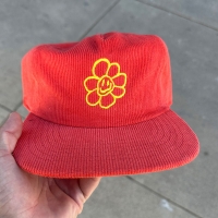 Dream Daisy Corduroy Cap - Pomarańczowa