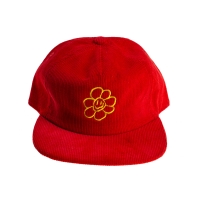 Dream Daisy Corduroy Cap - Pomarańczowa