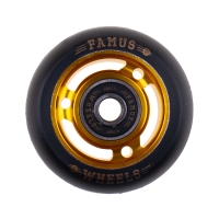 Famus 3 Spokes 60mm/88a + ABEC 9 - Gold/White