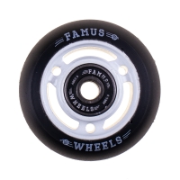 Famus 3 Spokes 60mm/88a + ABEC 9 - White/Black