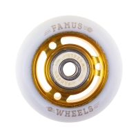 Famus 3 Spokes 60mm/88a + ABEC 9 - Złoto/Białe