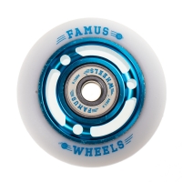 Famus 3 Spokes 60mm/90a + Abec 9 - Blue/White (x1)