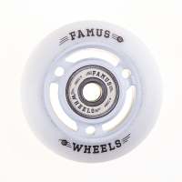 Famus 3 Spokes 60mm/92a + ABEC 9 - Biało/Biale