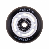 Famus 3 Spokes 60mm/92a + ABEC 9 - Biało/Czarne