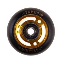 Famus 3 Spokes 60mm/92a + ABEC 9 - Gold/Black