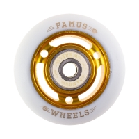 Famus 3 Spokes 60mm/92a + ABEC 9 - Gold/White