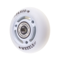 Famus 3 Spokes 60mm/92a + ABEC 9 - White/White