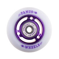 Famus 3 Spokes 64mm/88a + ABEC 9 - Purpurowo/Białe