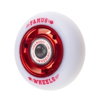 Famus 3 Spokes 64mm/88a + ABEC 9 - Red/White