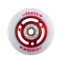 Famus 3 Spokes 64mm/88a + ABEC 9 - Red/White