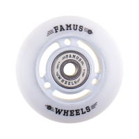 Famus 3 Spokes 64mm/92a + ABEC 9 - Biało/Białe