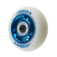 Famus 3 Spokes 64mm/92a + ABEC 9 - Blue/White