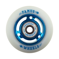 Famus 3 Spokes 64mm/92a + ABEC 9 - Blue/White