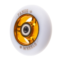 Famus 3 Spokes 90mm/86A + ABEC 9 - Gold/White