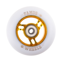 Famus 3 Spokes 90mm/86A + ABEC 9 - Gold/White