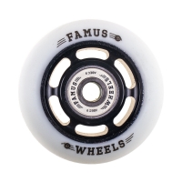 Famus 6 Spokes 60mm/88a + ABEC 9 - Biało/Czarne