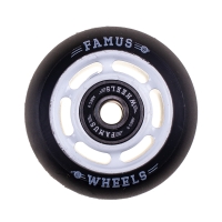 Famus 6 Spokes 60mm/88a + ABEC 9 - Black/White