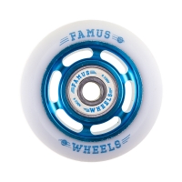 Famus 6 Spokes 60mm/92a + ABEC 9 - Blue/White