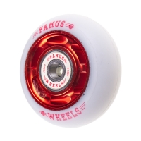 Famus 6 Spokes 60mm/92a + ABEC 9 - Red/White