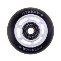 Famus 6 Spokes 60mm/92a + ABEC 9 - White/Black