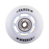 Famus 6 Spokes 64mm/88a + ABEC 9 - Biało/Białe