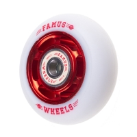 Famus 6 Spokes 64mm/88a + ABEC 9 - Czerwono/Białe