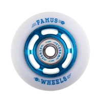 Famus 6 Spokes 64mm/88a + ABEC 9 - Niebiesko/Białe