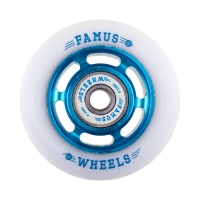 Famus 6 Spokes 64mm/92a + ABEC 9 - Niebiesko/Białe