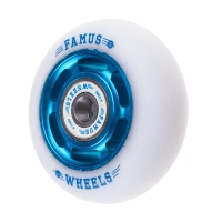 Famus 6 Spokes 64mm/92a + ABEC 9 - Niebiesko/Białe