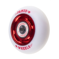 Famus 6 Spokes 64mm/92a + ABEC 9 - Red/White