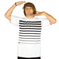 Heat - Lucky Stripes T-shirt - Biały