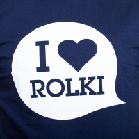 I Love Rolki - Classic T-shirt - Granatowy