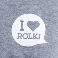 I Love Rolki - Logo Women T-shirt - Melanż