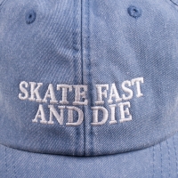 Inferno Skate Fast And Die Cap - Jasno Niebieska