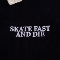 Inferno Skate Fast and Die Hoodie - Black/White